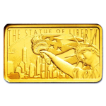 5 g Gold PAMP Motivbarren LADY LIBERTY Freiheitsstatue - Coin Card - Pamp Suisse