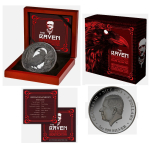 2 oz Niue 2025 Black Proof - Edgar Allan Poe THE RAVEN - DER RABE - silber 5 NZ$