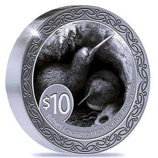 5 oz KIWI 2025 Proof Neuseeland  - Kiwiserie NZ Post - Silber 10 NZ$