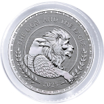 NEU* 5 oz BRITISH LION & AMERICAN EAGLE 2025 BU - LÖWE & ADLER - UK Großbritannien Silber - 3. Ausgabe Serie Respekt & Harmonie der USA & United Kingdom - Royal Mint UK + US Mint