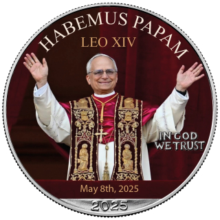1 oz USA 2025 - Habemus Papam - Leo XIV. - American Eagle Liberty - Silber Edition Color