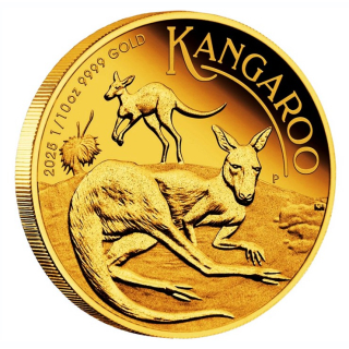 1/10 oz Gold Australien 2025 Proof - KÄNGURU - KANGAROO - 15 AU$ - Perth Mint Australia