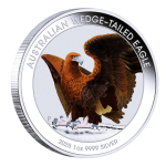 1 oz Wedge Tailed Eagle 2025 Color Australien Coin Card -...