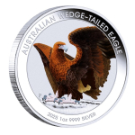 AURINUM*SUMMER*SALE** 1 oz Wedge Tailed Eagle 2025 Color Australien Coin Card - Keilschwanzadler - 1 AUD BU - Erste Colorversion Coin Card des WT Eagle in Europa !