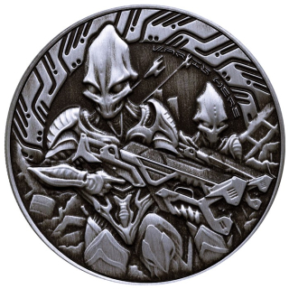 1 oz Samoa 2024 Antique - ALIEN - silber antique finish 2 NZ$ - Neue Serie Alien Battle