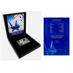 1 oz Liberia 2025 Antique - KAMPFJET FIGHTER JET - silber...