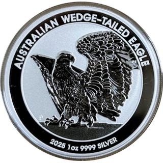 1 oz WEDGE TAILED EAGLE Keilschwanzadler 2025 BU - Australien Perth Mint - silber 1 AU$ - Serie WT Eagle Ausgabe 11