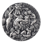 5 oz Kamerun 2025 Antique - THE BACCHANALIA Celestial Beauty - Freiheit & Unbeschwertheit - silber antique finish 5000 Francs