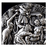 5 oz Kamerun 2025 Antique - THE BACCHANALIA Celestial Beauty - Freiheit & Unbeschwertheit - silber antique finish 5000 Francs