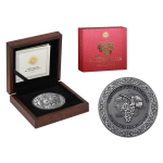 5 oz Kamerun 2025 Antique - THE BACCHANALIA Celestial Beauty - Freiheit & Unbeschwertheit - silber antique finish 5000 Francs