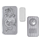 NEU* 1 Unze Silber Motivbarren - DRACHE DRAGON -...