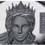 1 oz Niue 2025 Black Proof - DAME CHESS QUEEN - Der Dame des Schachspiels - Silber Ultra High Relief 1 NZD - 3. Ausgabe der Schachserie