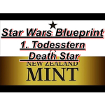 1 oz Niue 2024 Proof - STAR WARS TODESSTERN - DEATH STAR - Neue Serie BLUEPRINT 1. Münze - Rectangle Silber 2 NZ$