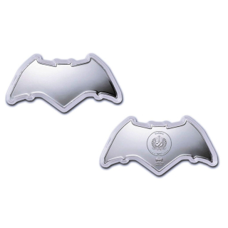 NEU* 1 oz Samoa 2025 - BATMAN BATARANG Shaped Coin - silber BU 5 $  - Ausgabe 2