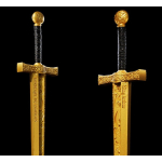 ab Lager** 2 oz Kamerun 2025 Gilded - Steinaufsteller - EXCALIBUR - Das Legendäre Schwert von König Artus - Legend of the Sword in Stone - 2000 Francs - Innovativserie !