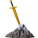 ab Lager** 2 oz Kamerun 2025 Gilded - Steinaufsteller - EXCALIBUR - Das Legendäre Schwert von König Artus - Legend of the Sword in Stone - 2000 Francs - Innovativserie !