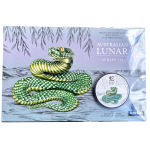 1 oz JAHR der SCHLANGE 2025 Coin Card Australien Color Melbourne ANDA EXPO - GRÜNE SCHLANGE - GREEN SNAKE  - LUNAR III SCHLANGE - Silber 1 AU$ - Silberschlange