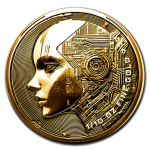 1/10 oz Gold Tschad 2025 WOMAN KI - Woman AI Prooflike -...