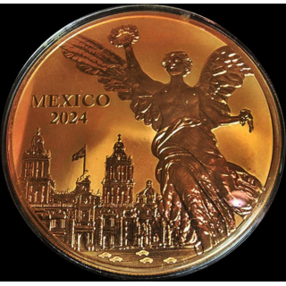 Wieder Da** 5 oz  Mexico Kupfer Round - LIBERTAD SIEGESGÖTTIN  - Reverse Proof