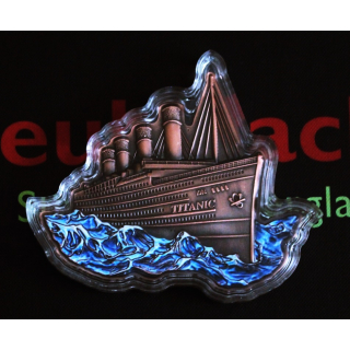 5 oz Kupfer Color Motivbarren - TITANIC - Der Untergang der Titanic - Echtbilder * Real Photos *