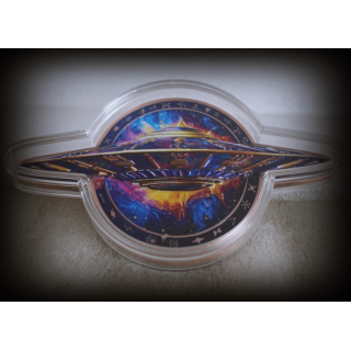 5 oz Kupfer Color Motivbarren - UFO - Echtbilder / Real Photos