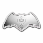 AURINUM*SUMMER*SALE** 1 oz Samoa 2025 - BATMAN BATARANG Shaped Coin - farbig - silber BU 5 $