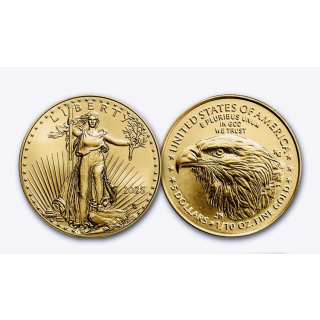 1/10 Unze USA 2025  Gold Eagle - Liberty - BU 5 $