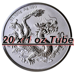 Wieder*Da* 20 x 1 oz TUBE China 2025 BU - Lunar DRACHE -...