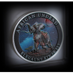 1 oz Silber Round 2025 COLOR -  ZOMBIE ELEFANT / ELEGAUNT -  ZOMBUCKS Zombie Apokalypse - Die Untoten der Kommenden Apokalypse Nr. 6 - 75 Zombucks - Echtbilder