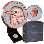 1 oz Niue 2025 Proof -  KOOKABURRA ROSEGOLD - Native Impressions Super Incuse - 2 $