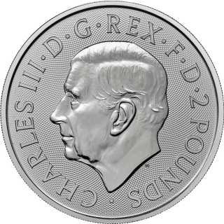 NEU* 1 oz UK 2025 BU - ROYAL ARMS - Grossbritannien - silber 2 GBP - Premium Anlagemünze