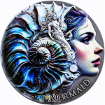 2 oz Kamerun 2025 antique - MERMAID / Meerjungfrau /...