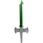 Letzte*Last* 1 oz Tschad 2025 EXCALIBUR -  grüne Kristallklinge Das Legendäre Schwert von König Artus - Legend of the Sword - 5000 Francs - Innovativserie !