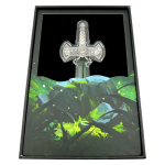 Letzte*Last* 1 oz Tschad 2025 EXCALIBUR -  grüne Kristallklinge Das Legendäre Schwert von König Artus - Legend of the Sword - 5000 Francs - Innovativserie !