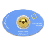 5 g Gold Cook Islands 2015 - GOLD SPHERE - Die GOLDENE KUGEL - Valcambi 20 $