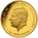 1 oz Gold Niue 2025 Proof - RMS TITANIC -  Sonderedition - Platinbeschichtung - 100 AU$ - Auflage 99