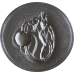 2 oz Niue 2024 Proof - LIBERTY Temperance Schönheit mit Apfel - Silber Shaped Ultra High Relief  - 5NZ$  - Echtbilder / Real Photos