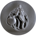 2 oz Niue 2024 Proof - LIBERTY Temperance Schönheit mit Apfel - Silber Shaped Ultra High Relief  - 5NZ$  - Echtbilder / Real Photos