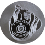 2 oz Niue 2024 Proof - LIBERTY Temperance Schönheit mit Apfel - Silber Shaped Ultra High Relief  - 5NZ$  - Echtbilder / Real Photos