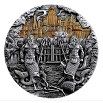 5 oz Samoa 2025 Antique Gilded - Das Sagenhafte ATLANTIS Verlorene Zivilisationen - Sliding Door Technique - TOP-INNOVATION 2025 - 2. Öffne-das-Tor-Prägung - Auflage 249! VORVERKAUF !