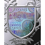 1 oz UCS United Crypto States 2025 - PUMA / COUGAR - Silber Proof 1000 Satoshi QR-Code Hologram - Vorverkauf / PRESALE