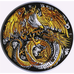 2 oz Niue 2025 Dark Ruthenium - PHÖNIX vs DRACHE -...