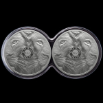 2 x 1 Unze Silber Big Five Serie II Löwe Doppel-Kapsel Südafrika 2025 Proof