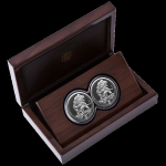 2 x 1 Unze Silber Big Five Serie II Löwe Doppel-Kapsel Südafrika 2025 Proof