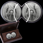 2 x 1 Unze Silber Big Five Elefant Doppel-Kapsel...
