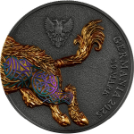 2 oz Germania Beasts 2025 EDITION - GULLINBURSTI - Ultra High Relief Ruthenium Gilded - UV-Effekt- Das Goldene Wildschwein des Gottes Freyr