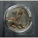 2 oz Germania Beasts 2025 EDITION - GULLINBURSTI - Ultra High Relief Ruthenium Gilded - UV-Effekt- Das Goldene Wildschwein des Gottes Freyr