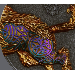 2 oz Germania Beasts 2025 EDITION - GULLINBURSTI - Ultra High Relief Ruthenium Gilded - UV-Effekt- Das Goldene Wildschwein des Gottes Freyr