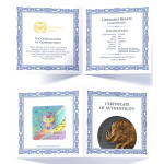 2 oz Germania Beasts 2025 EDITION - GULLINBURSTI - Ultra High Relief Ruthenium Gilded - UV-Effekt- Das Goldene Wildschwein des Gottes Freyr
