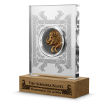 ab Lager* 2 oz Germania Beasts 2025 EDITION - GULLINBURSTI - Ultra High Relief Ruthenium Gilded - UV-Effekt- Das Goldene Wildschwein des Gottes Freyr